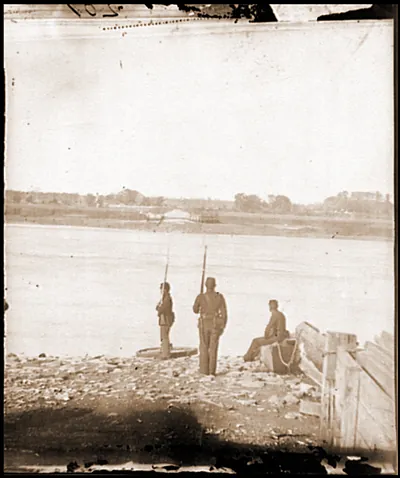 Port Royal Island S.C. Coosaw Ferry; battleground of January 1 1862 in the distance
