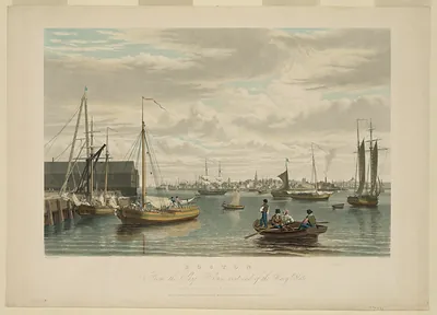 Boston, From the Ship House, East End of the Navy Yard