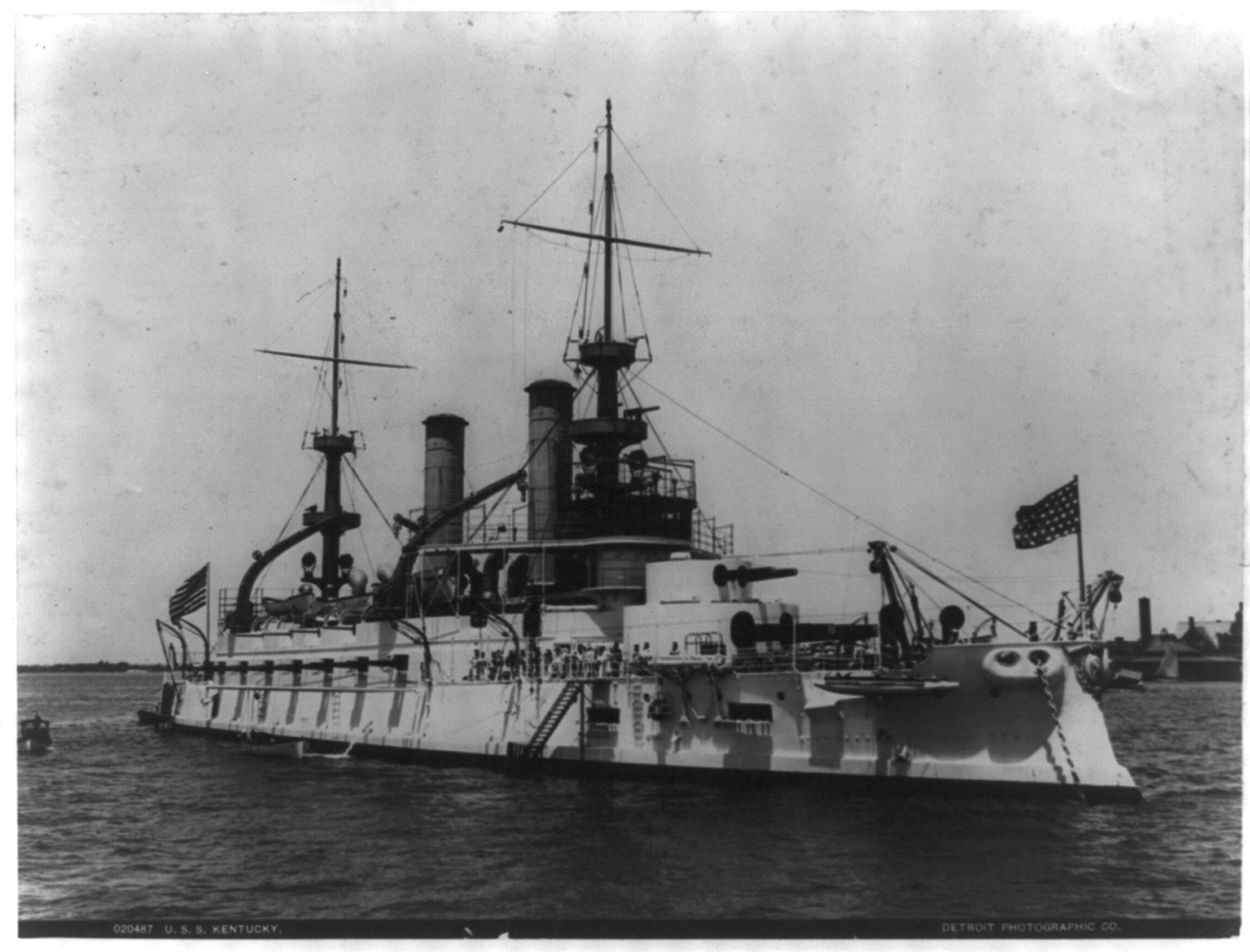 U.S.S. KENTUCKY, [no date recorded on caption card] — historic photograph