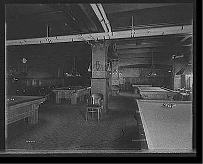 [Hotel Utica, billiard room, Utica, N.Y.]
