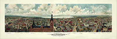 WI Milwaukee 1898 MAP