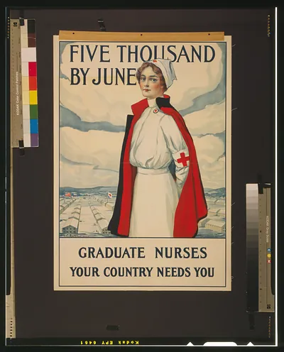 Five thousand by June Graduate nurses your country needs you / C. Rakeman.