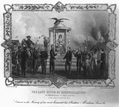 Antique Photo Print - The last offer of reconciliation in remembrance