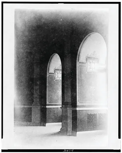 [Two arches in hallway, Jefferson Building, Library of Congress]