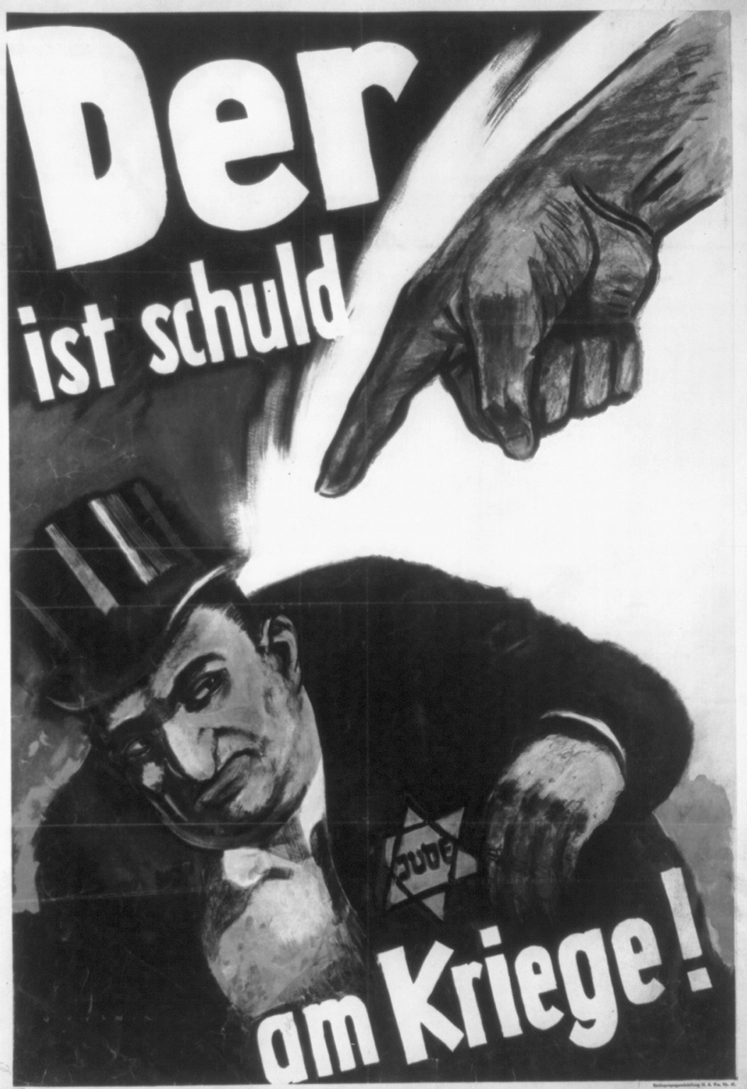 Der ist Schuld am Kriege! / Mjölnir. — vintage poster