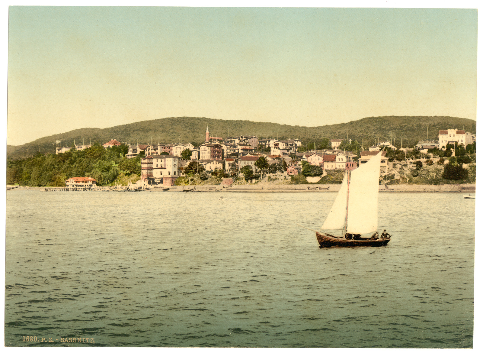 Sassnitz seen from the water Isle of Rugen Germany, [between ca. 1890 and ca. 1900]. — historic print