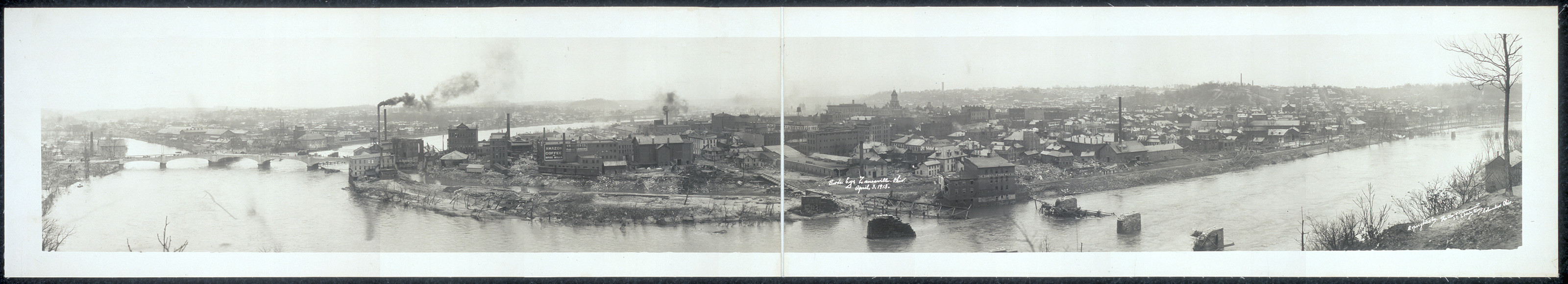 Birds eye, Zanesville, Ohio, 1913, 1913 — historic image