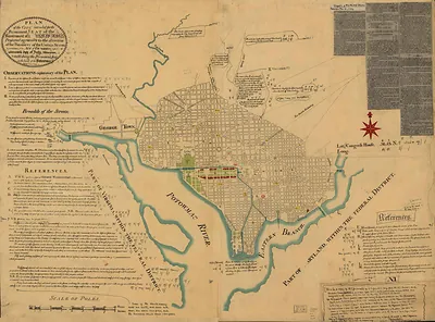 Plan of the City intended for the Permanent Seat of Government