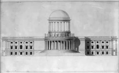 [United States Capitol, Washington, D.C. West elevation High Dome"]"