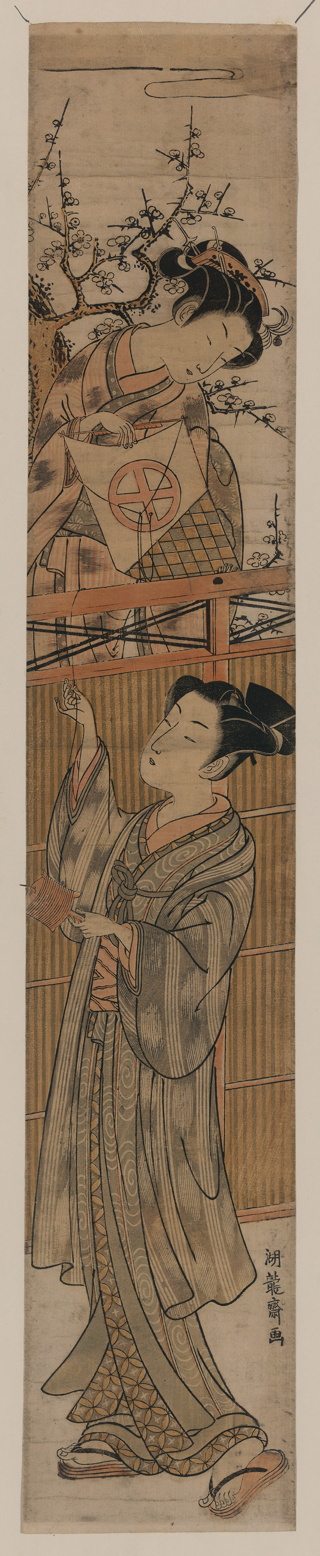 [Japanese Ukiyo-e print], 1750 — historic print