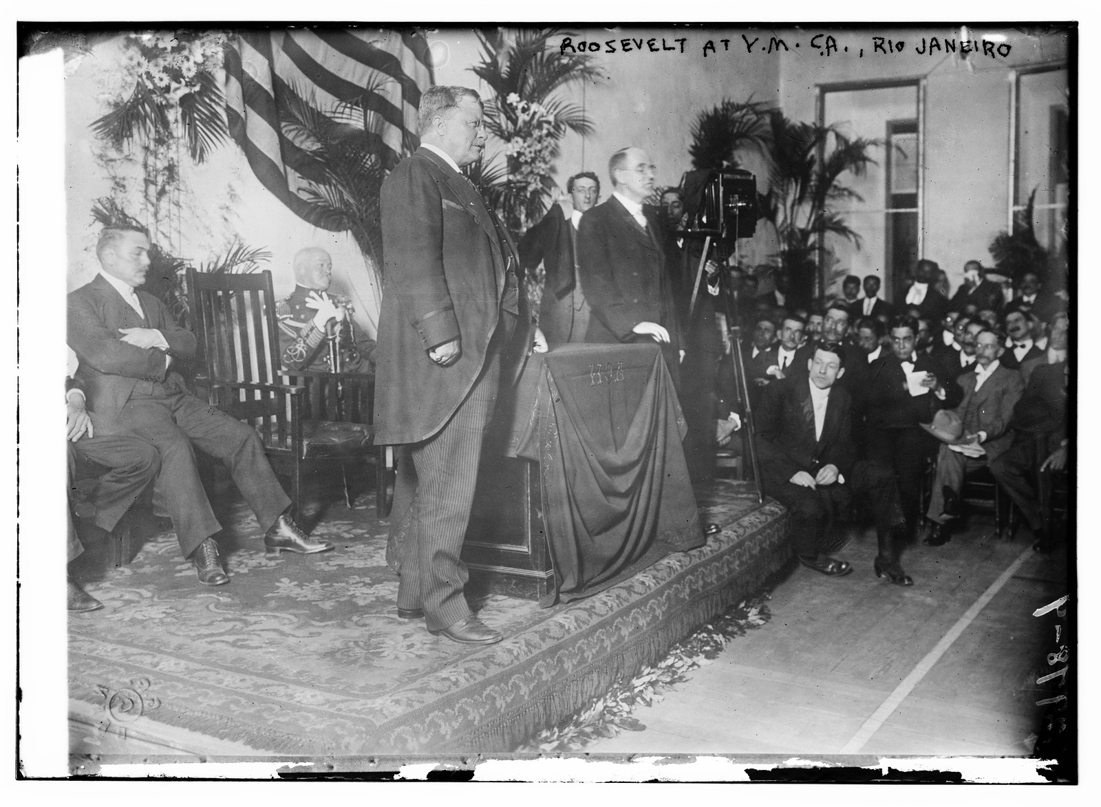 Roosevelt at Y.M.C.A. Ca. Rio Janeiro, n/a — historic photograph