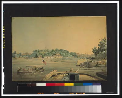Fairmount [Waterworks on the Schuylkill River, Philadelphia, Pa.] / from nature by J. Queen.