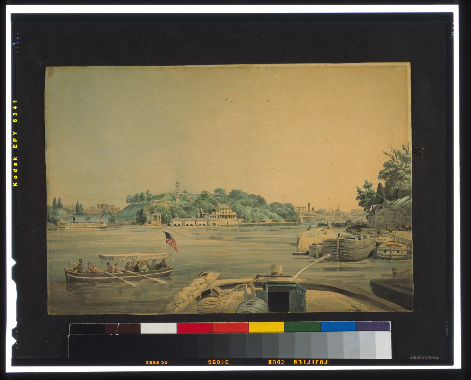 Fairmount [Waterworks on the Schuylkill River, Philadelphia, Pa.] / from nature by J. Queen., 1856 — historic drawing