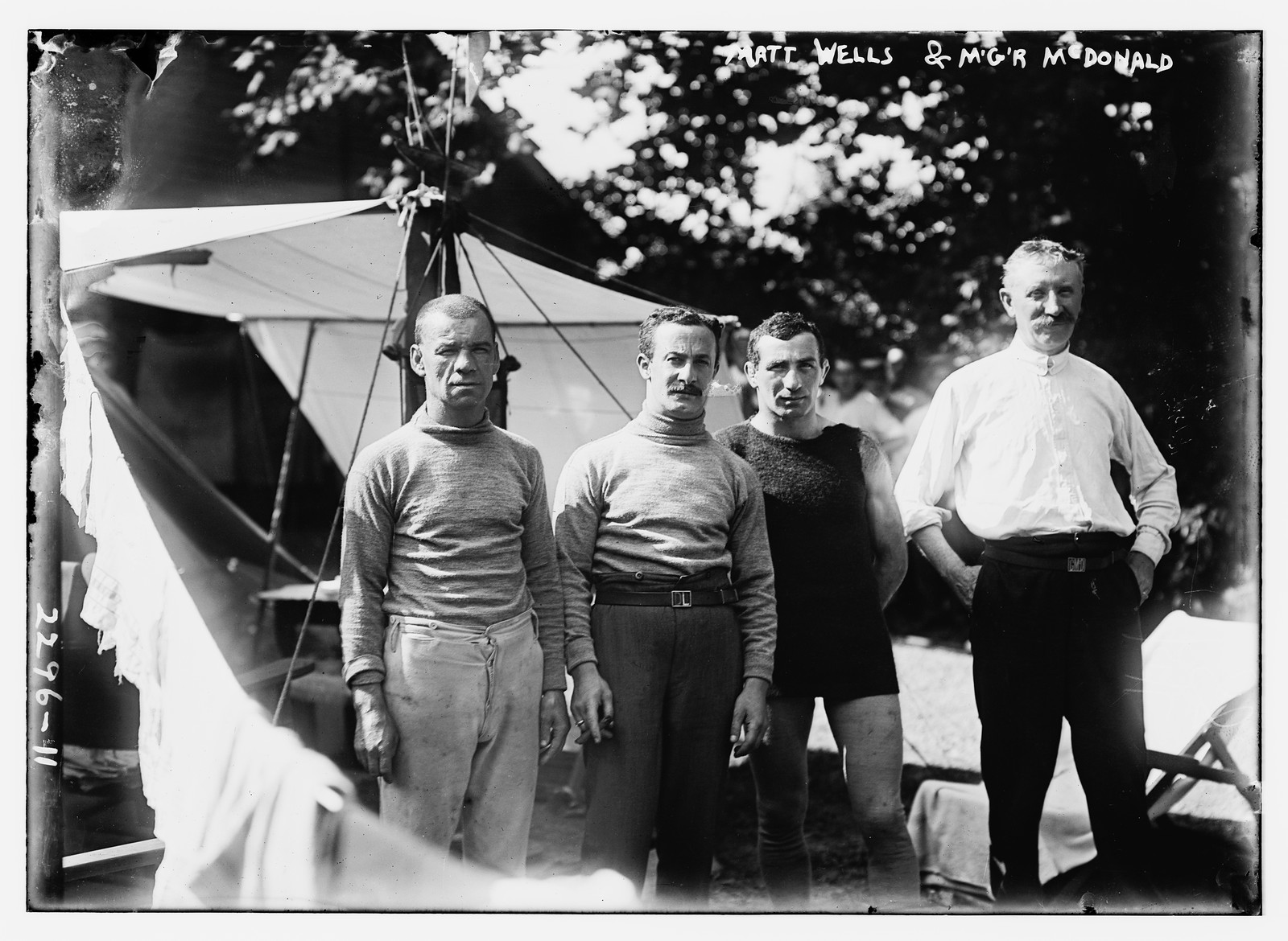 Matt Wells & Mgr. McDonald, n/a — historic photograph