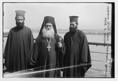 Archdeacon Anthony Bachir, Archimandrit Vabouasky and archbishop G. Messarra