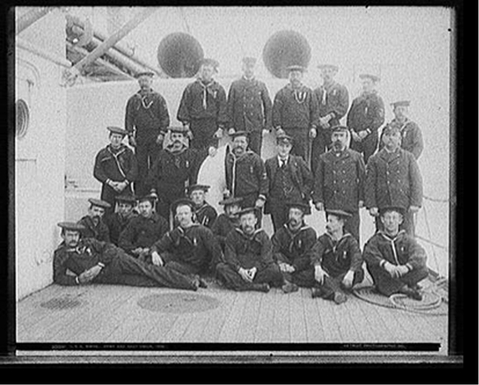U.S.S. Maine, army and navy union, 1896 — historic photograph