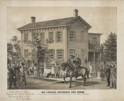 Mr. Lincoln Returns Home (After His Successful Campaign For The Presidency Of The United States In October, 1860)