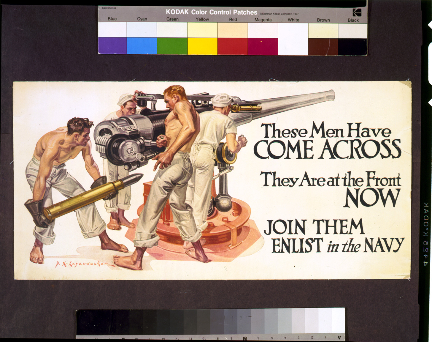These men have come across, they are at the front now. Join them--enlist in the Navy / F.X. Leyendecker., [1918?] — vintage poster