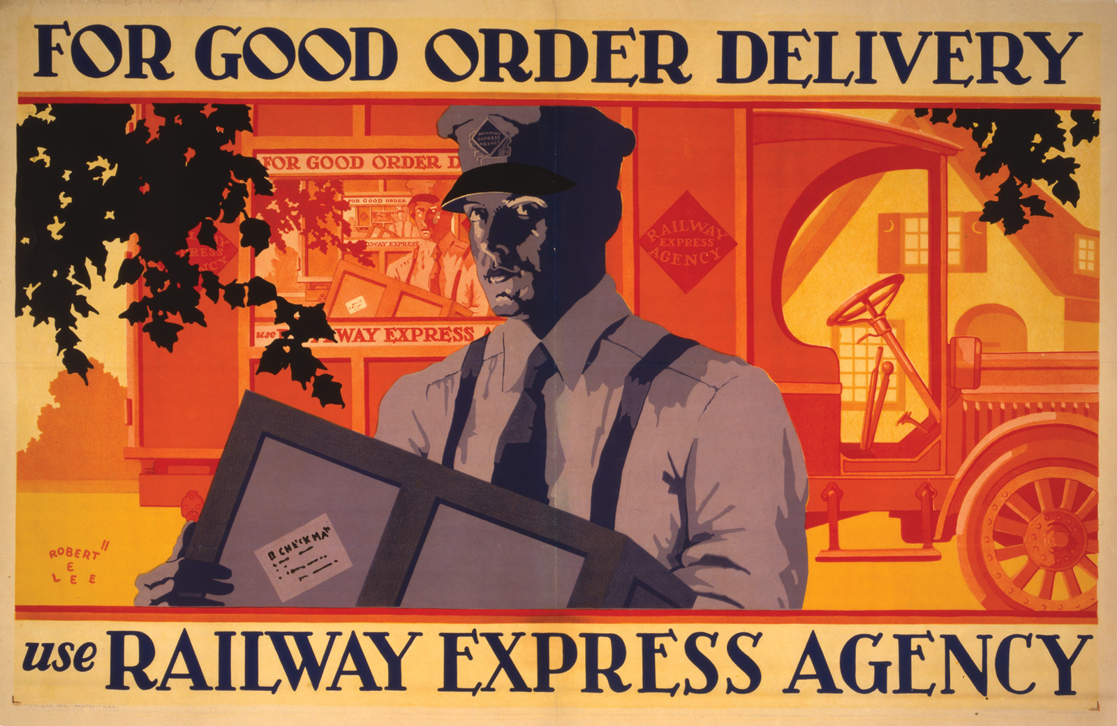 For good order delivery use Railway Express Agency / Robert E. Lee., N[ew] Y[ork] : Carey & Sons Lith., 1929. — vintage poster