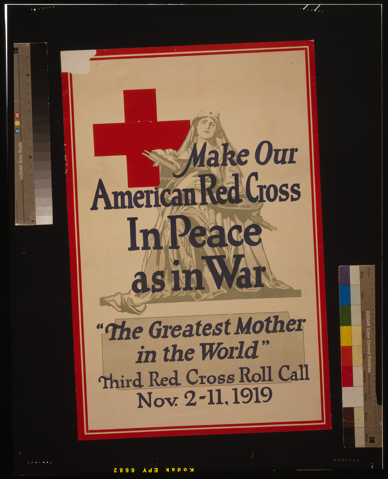 Make our American Red Cross in peace as in war The greatest mother in the world, 1919 — vintage poster