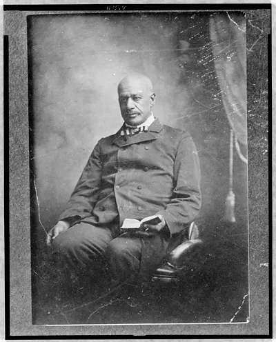 [Pvt. James Daniel Gardner, three-quarter length portrait, seated, facing slightly left]