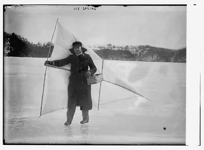 Ice sailing