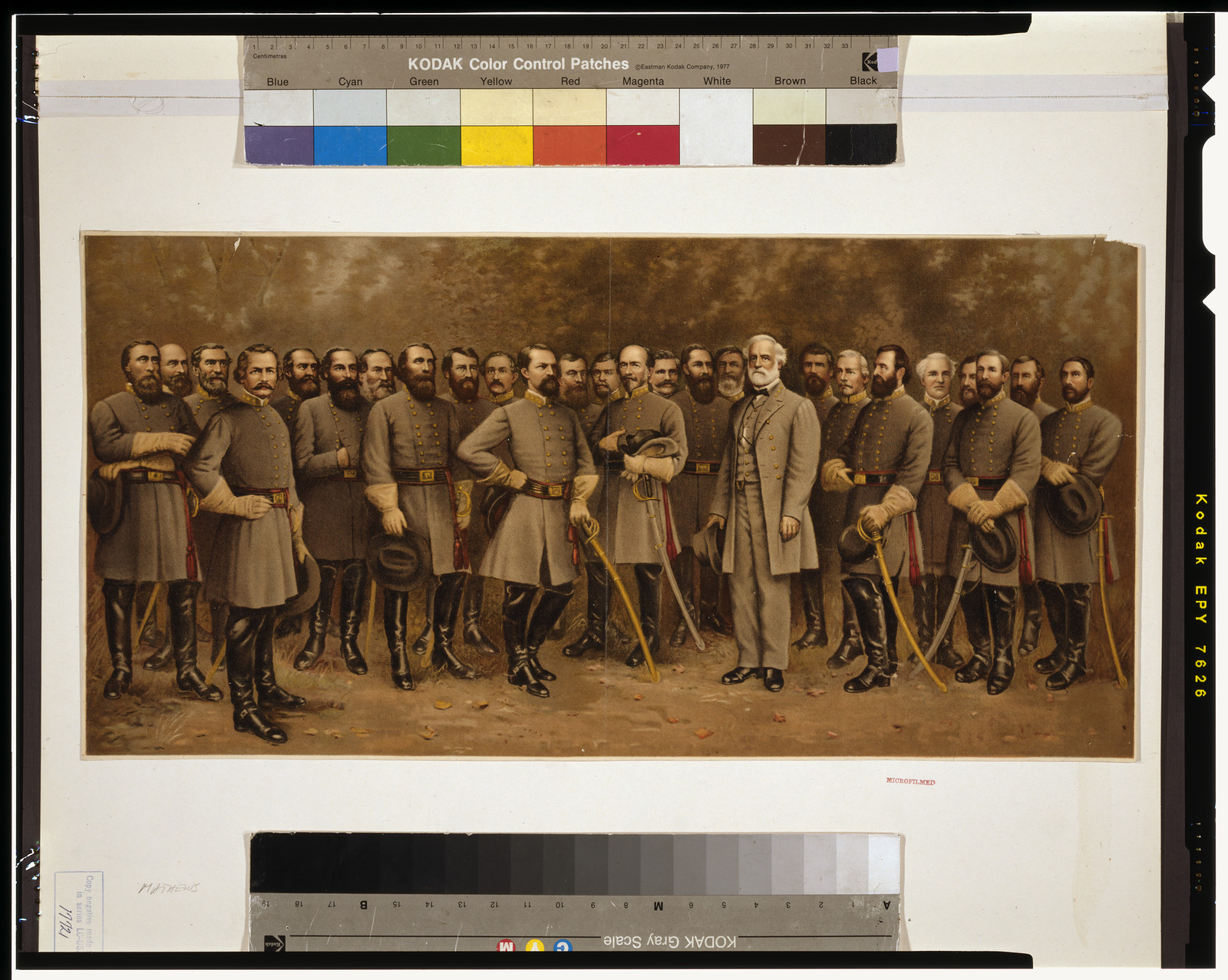 Lee and his generals / W. B. Matthews, pr., Washington, D.C., c1907 Apr. 11. — antique lithograph