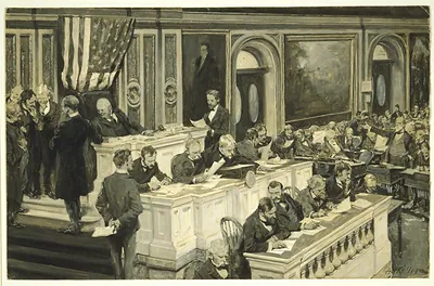 Scene in the House of Representatives