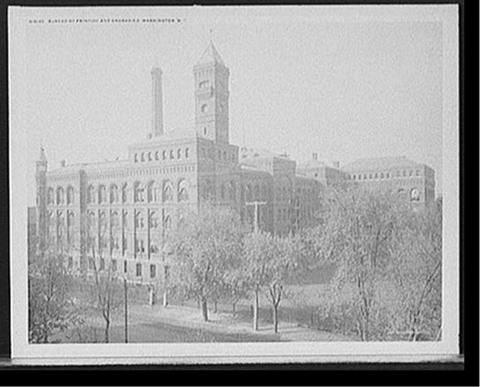 Bureau of Printing and Engraving, Washington, D.C., c1906. — historic photograph
