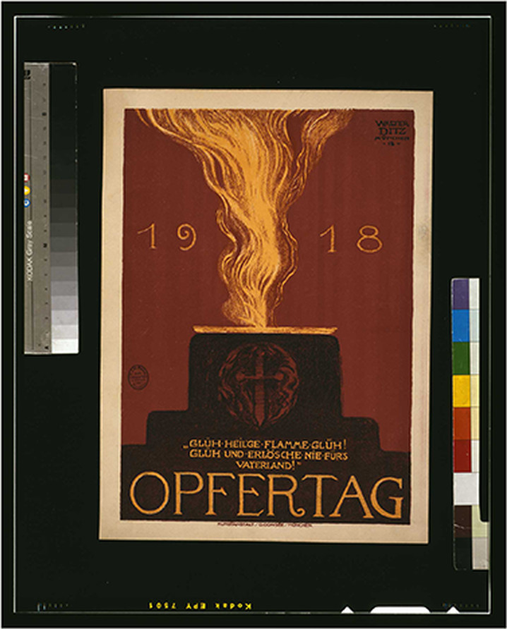 1918 Opfertag / Walter Ditz., 1918 — vintage poster