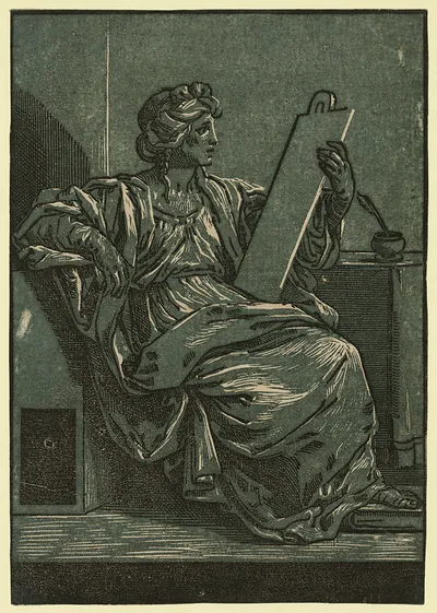Sibyll Holding a Tablet