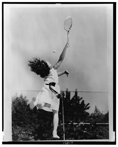 A new California tennis marvel / photo by Underwood and Underwood.