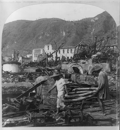 In the rum district, St. Pierre, Martinique, F.W.I.