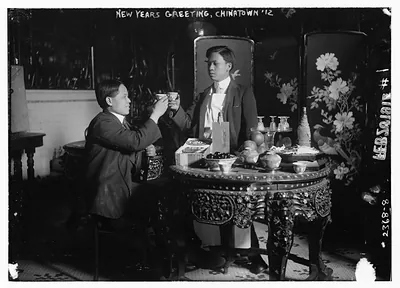 New Years Greeting, Chinatown 1912
