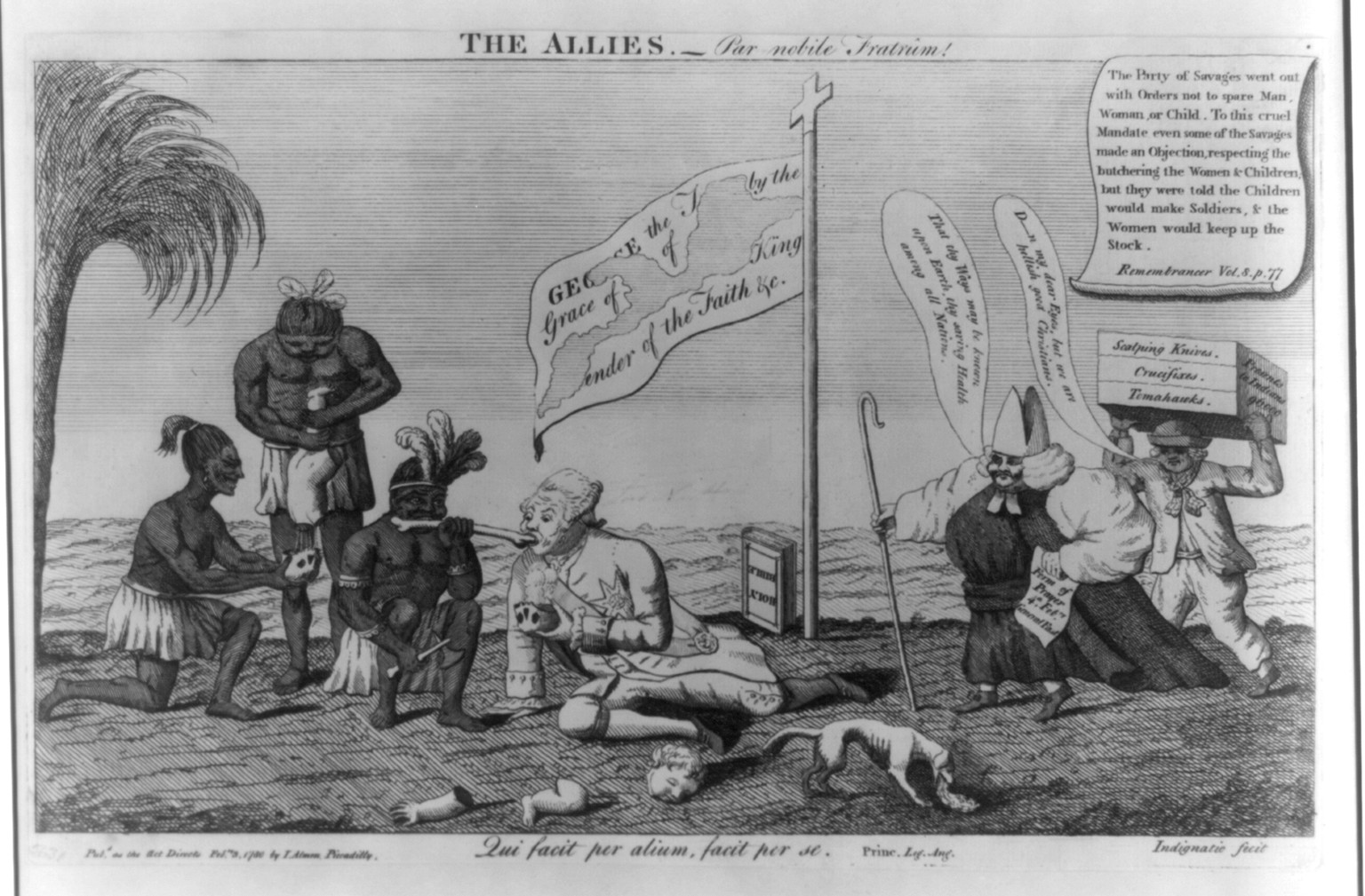 The allies - par nobile fratrum! / Indignatio fecit., [London] : Pubd. as the Act Directs by I. Almon, Piccadilly, 1780 Febry. 3. — historic print