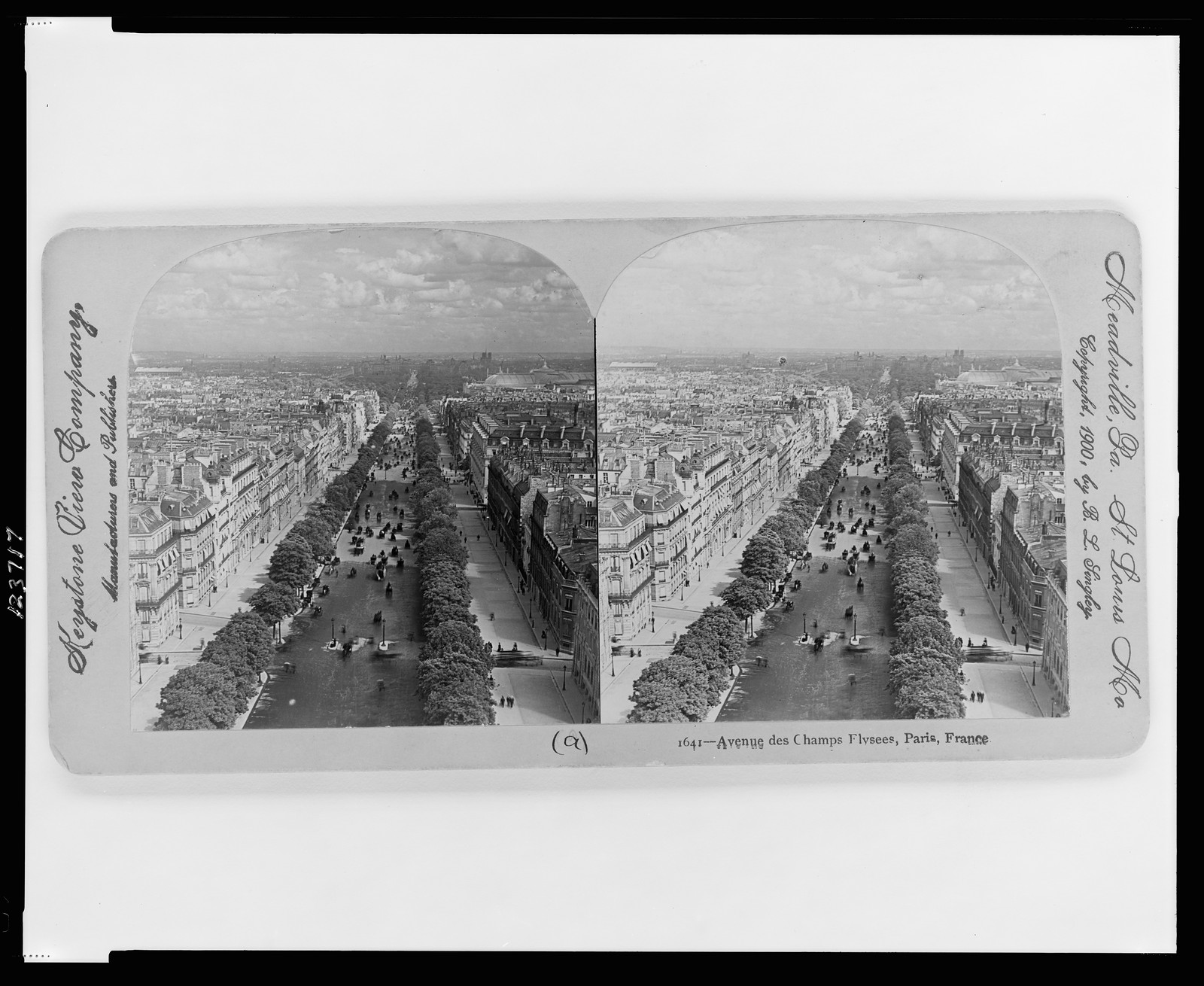 Avenue des Champs Elysees Paris France, 1900 — historic photograph