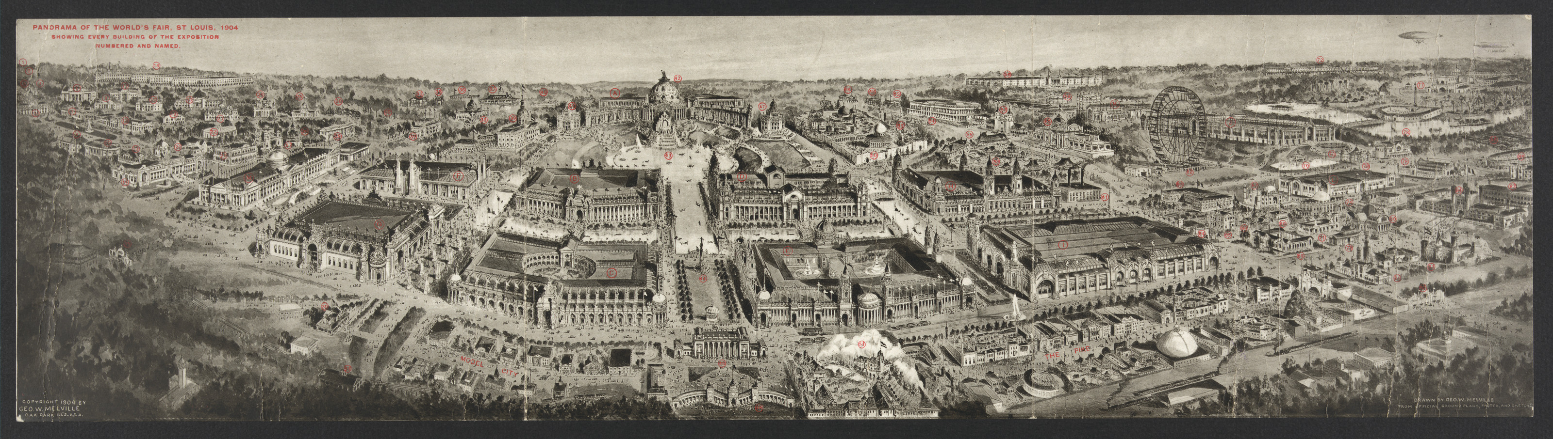 Panorama of the World's Fair, St. Louis 1904 — historic image