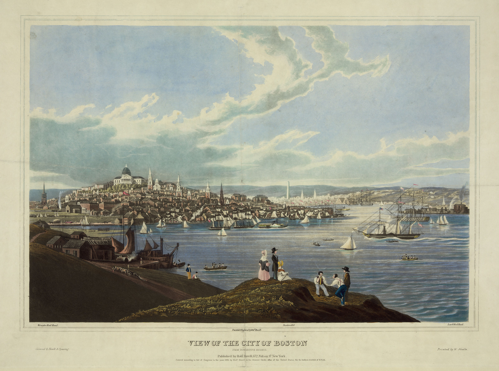 View of the City of Boston — historic image