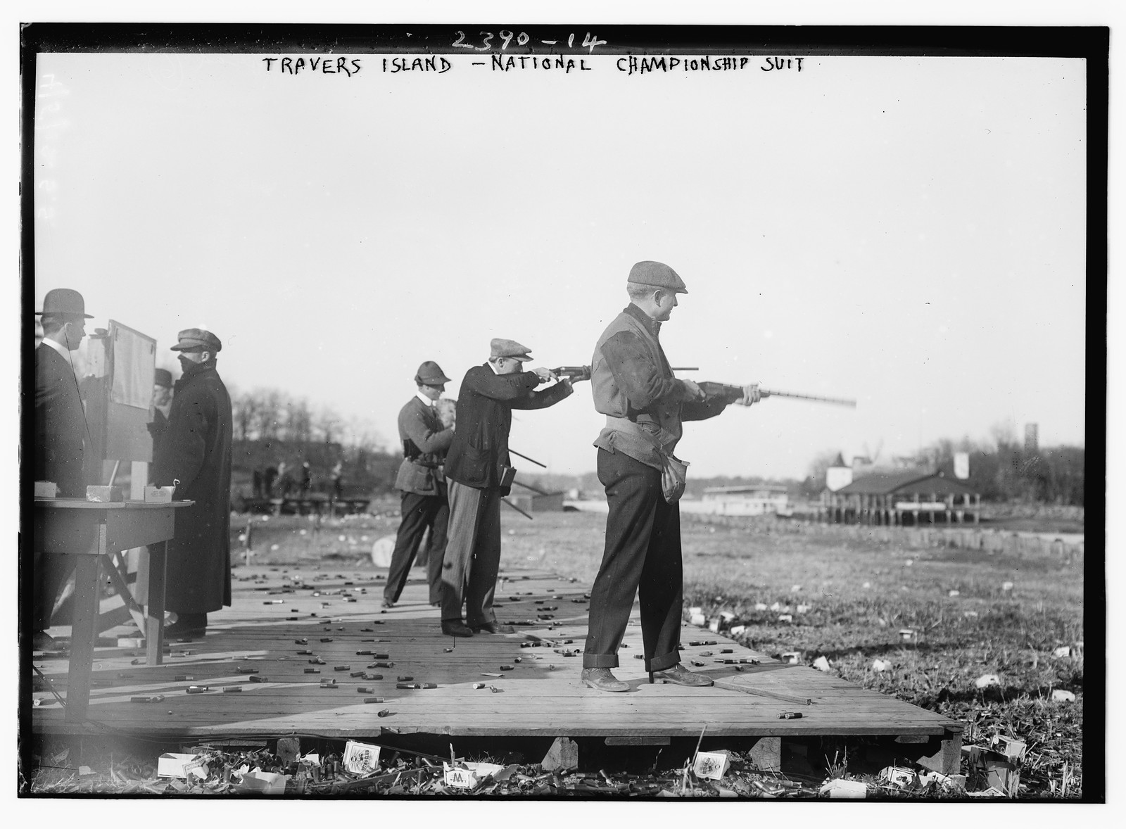 Travers Isl. - Nat'l Championship guns, n/a — historic photograph