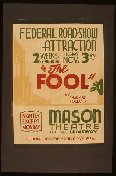 Federal Road-show attraction The fool by Channing Pollock