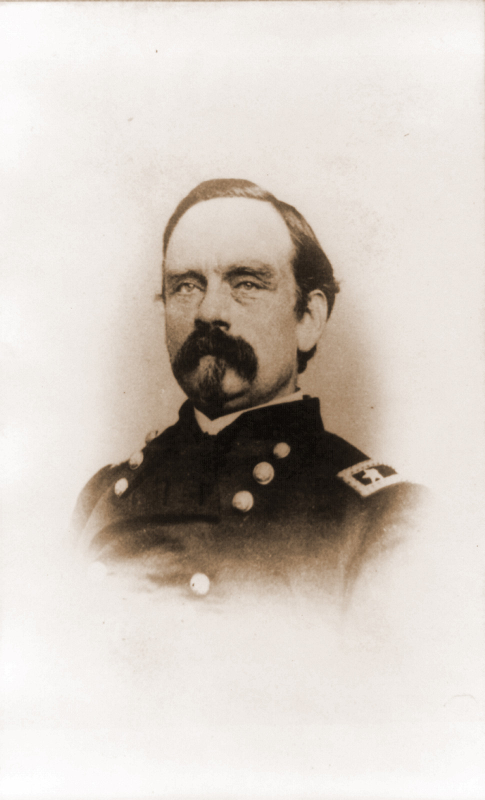 P.J. Osterhaus head-and-shoulders portrait facing left, 1861 — historic photograph
