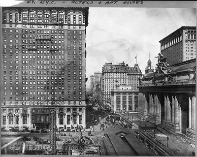 Hotel Belmont and 42nd St., looking west