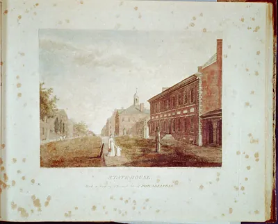 State-House, With a View of Chestnut Street, Philadelphia