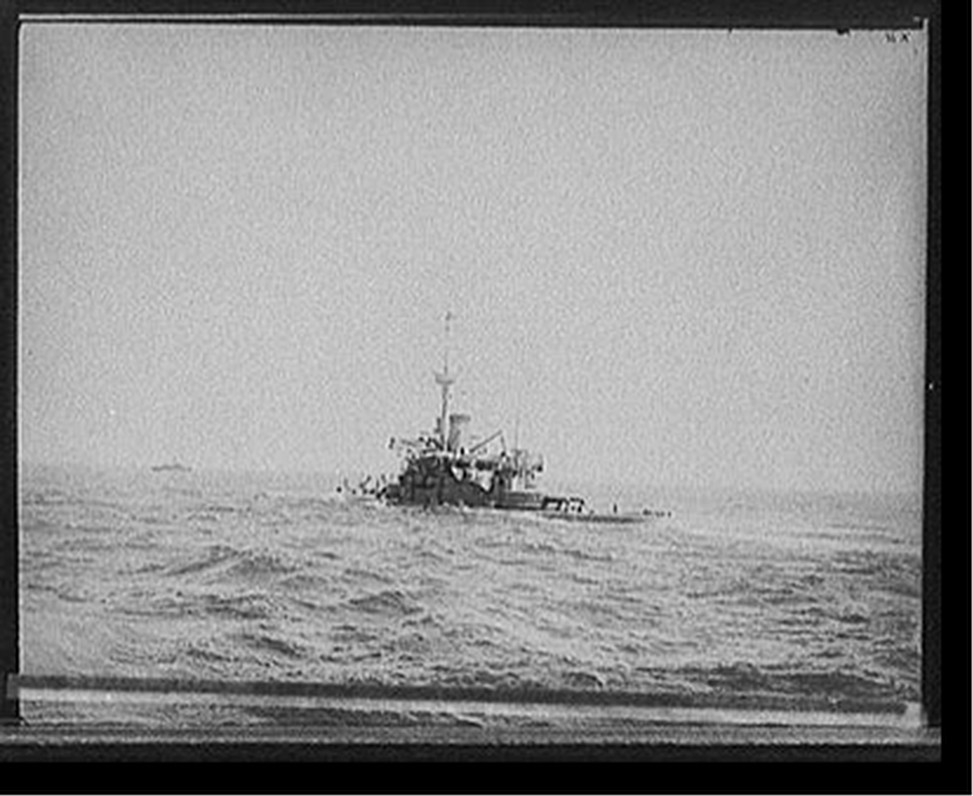 U.S.S. Terror, on speed trial, [between 1890 and 1901] — historic photograph