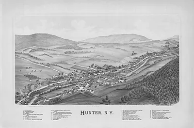 Hunter 1890 bw, New York