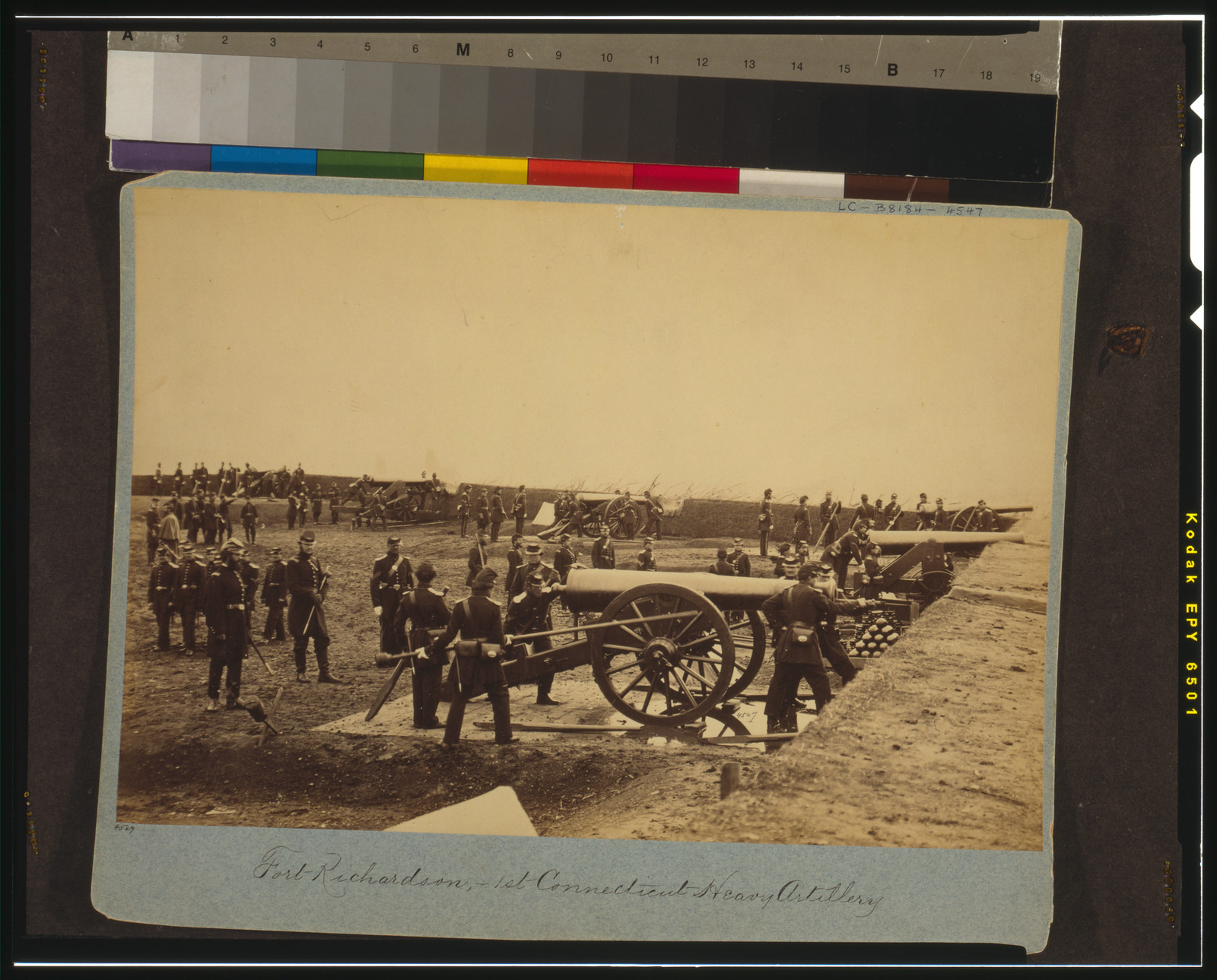 Fort Richardson, 1st Connecticut Heavy Artillery, [1861, printed later] — historic photograph