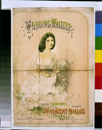 The wedding waltzes--For the pianoforte--Composed by W. Vincent Wallace / C.A. Evans lith.