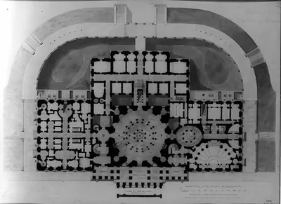 [United States Capitol, Washington, D.C. Basement floor plan]