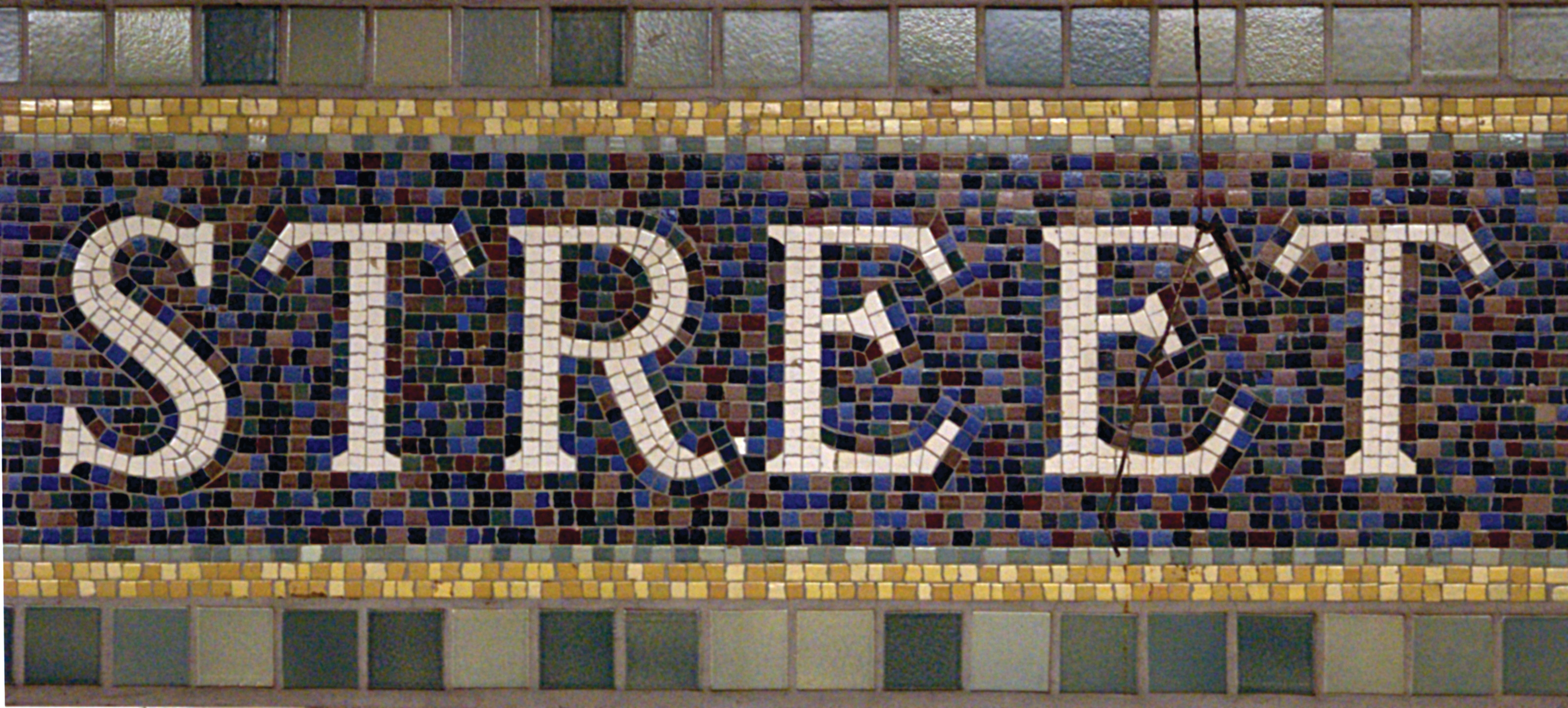 Street Subway Mosaic (New York City) — historic image