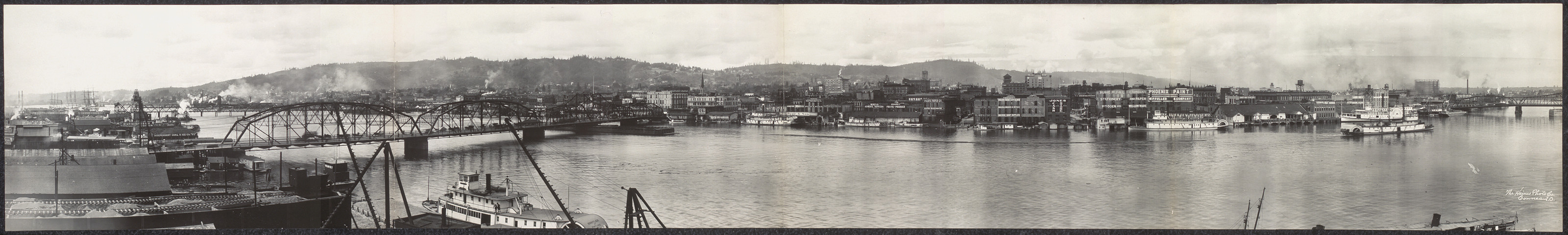 Portland river scene, Oregon, 1908, 1908 — historic image